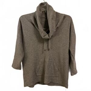 Style & Co. Sport Gray cowl neck Textured Top